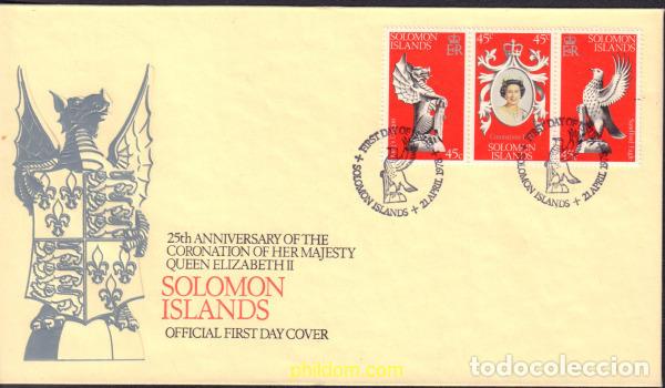 Sellos: 557721 MNH SALOMON 1978 25 ANIVERSARIO DE LA CORONACION DE ISABEL II