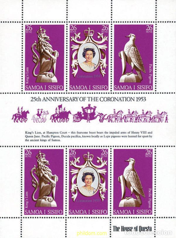 Sellos: 152635 MNH SAMOA 1978 25 ANIVERSARIO DE LA CORONACION DE ISABEL II