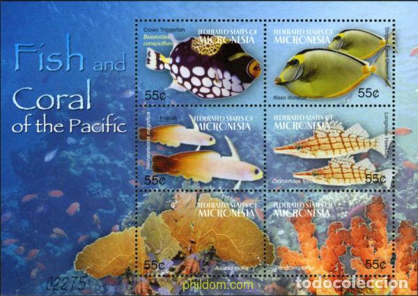 Sellos: 226816 MNH MICRONESIA 2004 PECES DEL PACIFICO