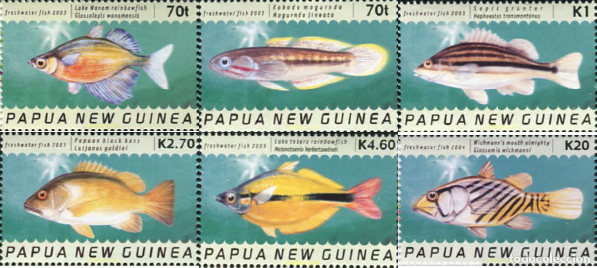 Sellos: 152932 MNH PAPUA NUEVA GUINEA 2004 PECES DE AGUA DULCE