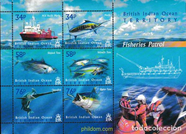 Sellos: 609807 MNH OCEANO INDICO BRITANICO 2004 FAUNA MARINA