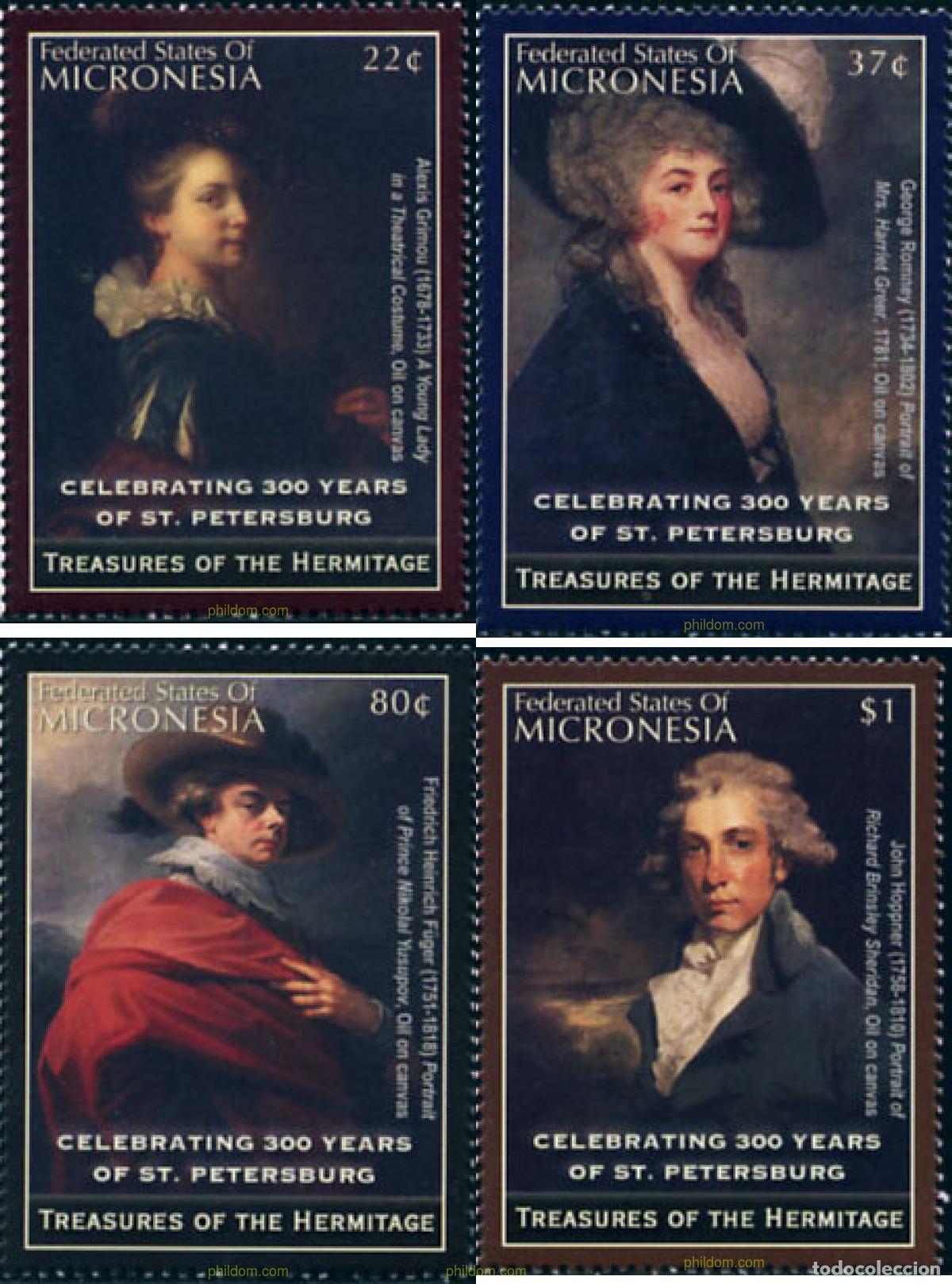 Sellos: 154570 MNH MICRONESIA 2004 300 ANIVERSARIO DE SAN PETERSBURGO