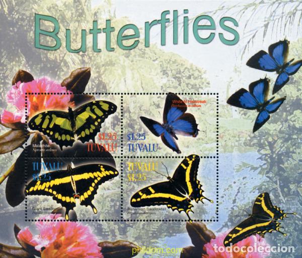 Sellos: 224370 MNH TUVALU 2003 MARIPOSAS