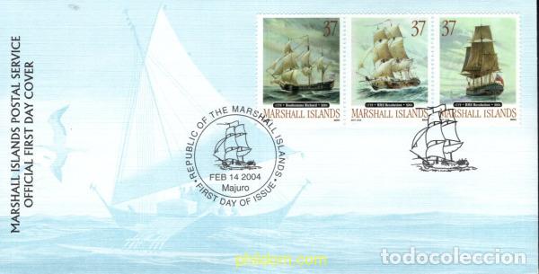 Sellos: 369149 MNH MARSHALL Islas 2004 VELEROS