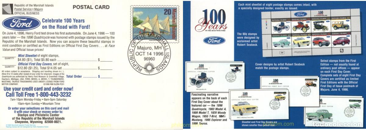 Sellos: 719189 MNH MARSHALL Islas 1996 FORD