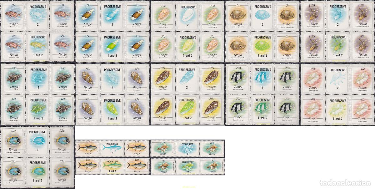 Sellos: 365849 MNH TONGA 1984 FAUNA MARINA