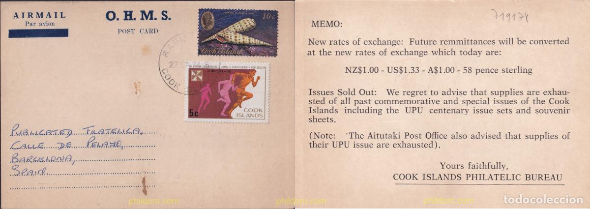 Sellos: 719178 USED COOK Islas 1974 10 JUEGOS DE LA COMMONWEALTH