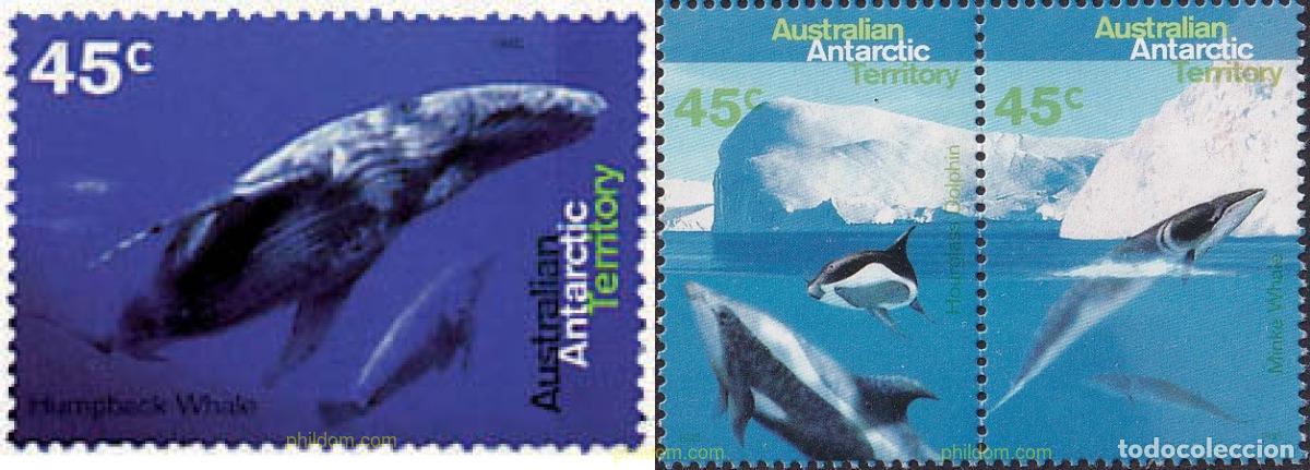 Sellos: 718904 MNH ANTARTIDA AUSTRALIANA 1995 CETACEOS
