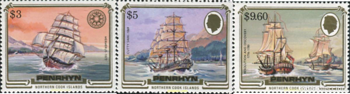 Sellos: 351158 MNH PENRHYN 1984 BARCOS DE VELA