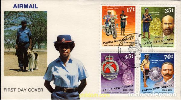 Sellos: 772769 MNH PAPUA NUEVA GUINEA 1988 CENTENARIO DE LA POLICIA REAL DE PAPUA Y NUEVA GUINEA
