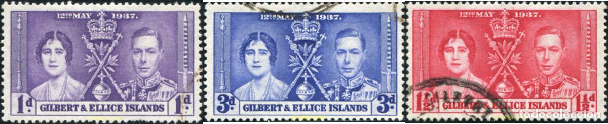 Sellos: 780134 USED GILBERT Y ELLICE 1937