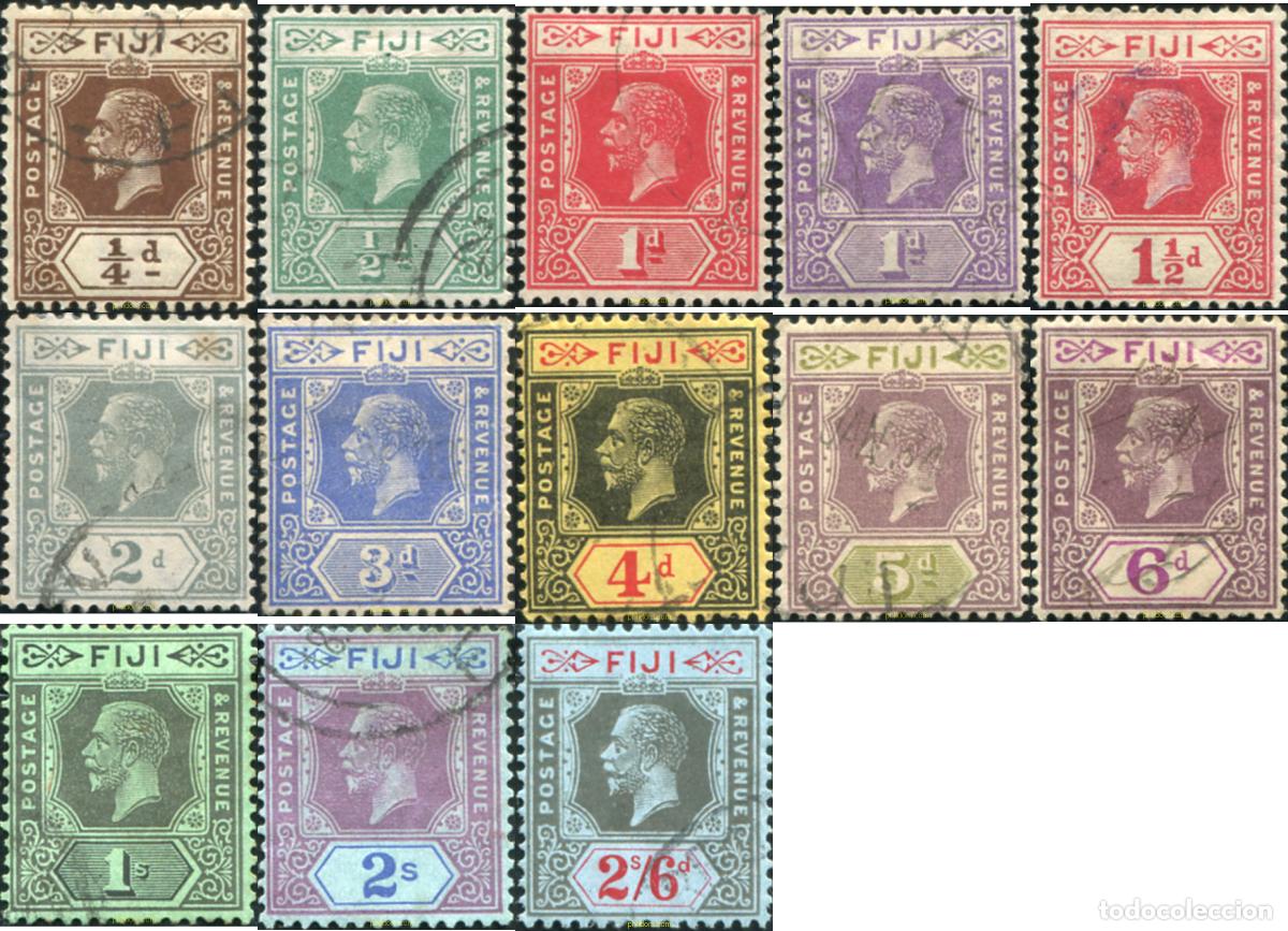 Sellos: 779693 USED FIJI 1923 SELLOS DE 1912-16