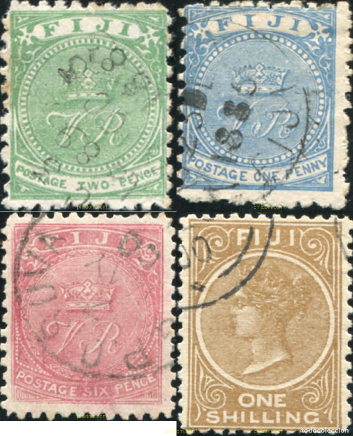 Sellos: 779596 USED FIJI 1882 VARIOS MARCOS