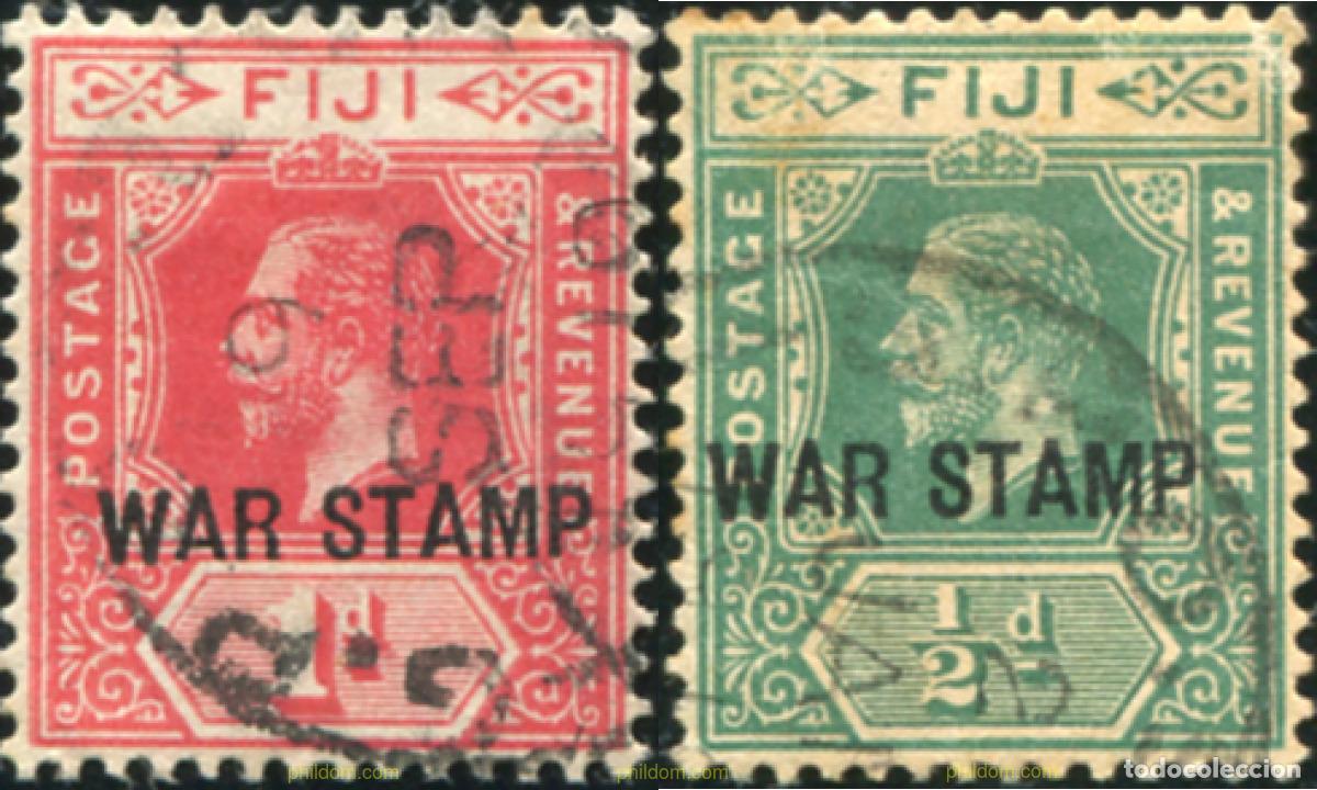 Sellos: 779689 USED FIJI 1916 SELLOS DE 1912-16 SOBRECARGADOS