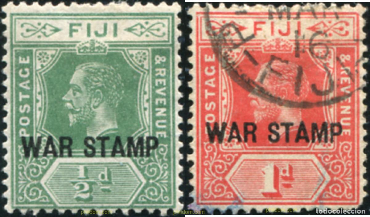 Sellos: 779690 USED FIJI 1916 SELLOS DE 1912-16 SOBRECARGADOS