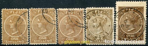 Sellos: 779603 USED FIJI 1882 VARIOS MARCOS