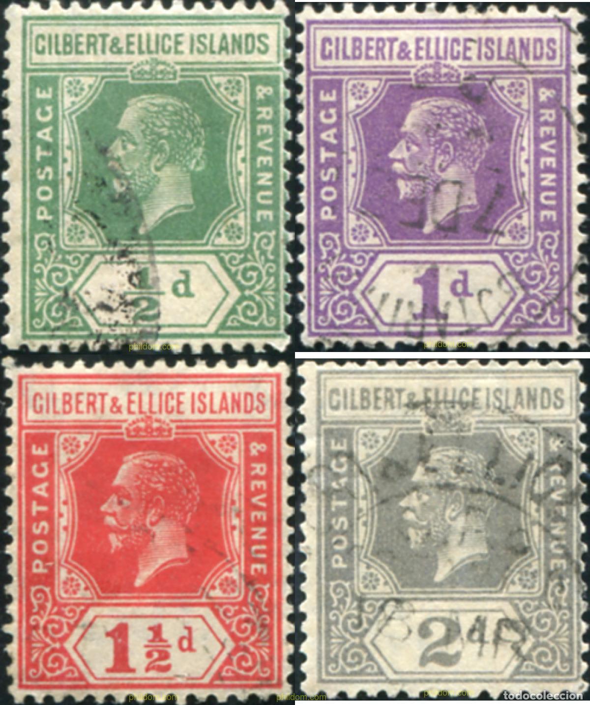 Sellos: 780120 USED GILBERT Y ELLICE 1922 GEORGE V