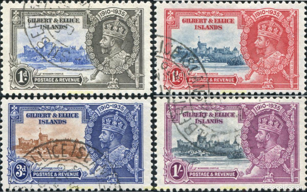 Sellos: 780122 USED GILBERT Y ELLICE 1935 JUBILEO DE GEORGE V