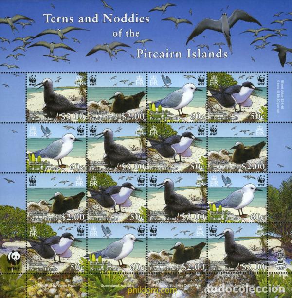 Sellos: 200804 MNH PITCAIRN Islas 2007 AVES MARINAS DE LAS ISLAS PITCAIRN
