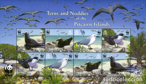 Sellos: 200803 MNH PITCAIRN Islas 2007 AVES MARINAS DE LAS ISLAS PITCAIRN