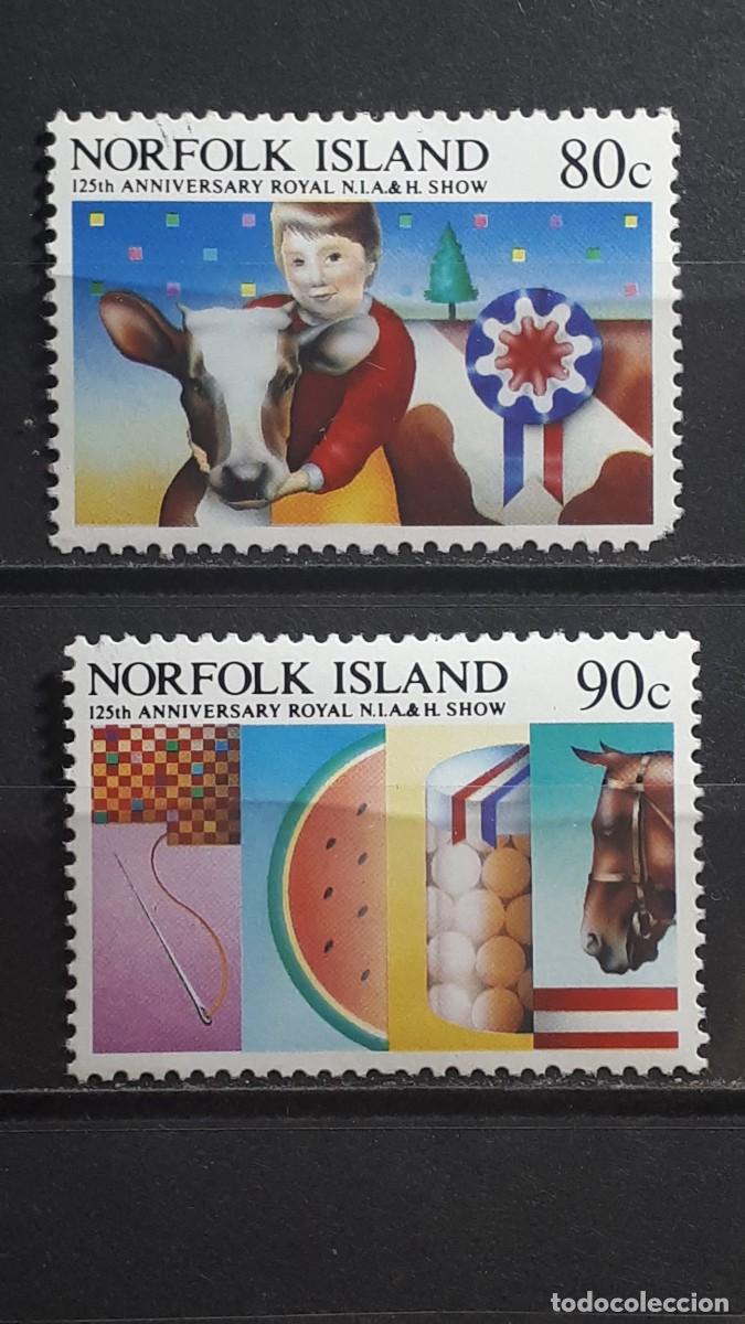 Sellos: NORFOLK. A&Ntilde;O 1985. **. YVERT 366/7