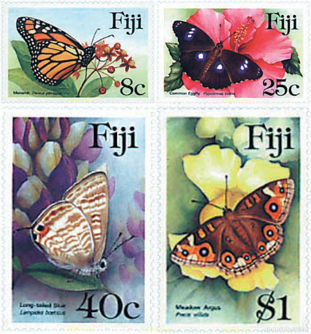 Sellos: 88914 MNH FIJI 1985 MARIPOSAS