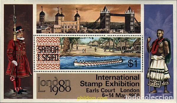Sellos: 45511 MNH SAMOA 1980 LONDON 80. EXPOSICION FILATELICA INTERNACIONAL