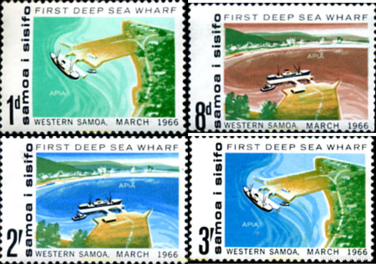 Sellos: 168238 MNH SAMOA 1966 INAGURACION DEL PRIMER MUELLE