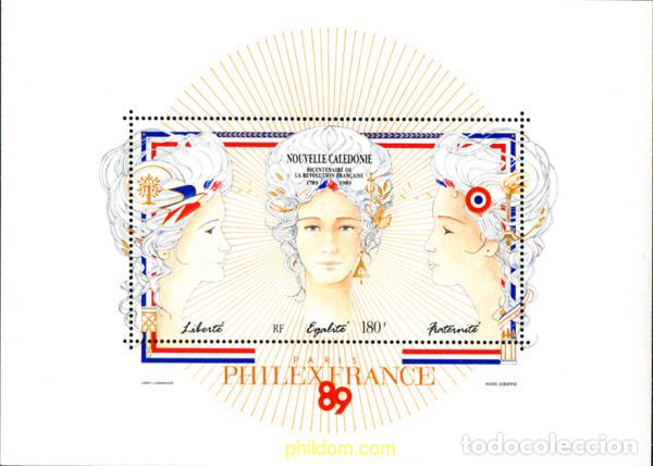 Sellos: 243356 MNH NUEVA CALEDONIA 1989 BICENTENARIO DE LA REVOLUCION FRANCESA