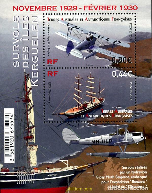 Sellos: 355037 MNH ANTARTIDA FRANCESA 2016 VUELO SOBRE KERGEELEN