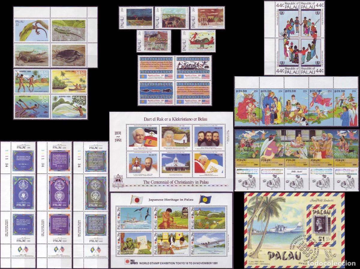 Sellos: Palau (Palaos) 1983/91 | Lot 11 sets | MNH **