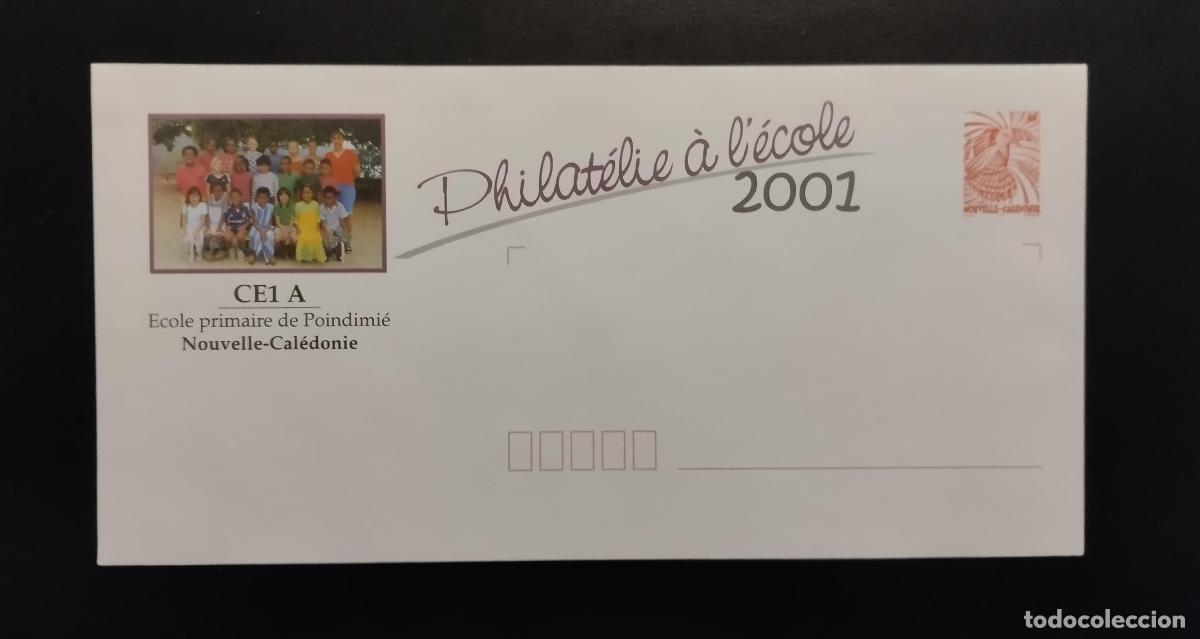 Sellos: Nueva Caledonia PAP La filatelia en escuela 2001 CE1 A &Eacute;cole Poindimi&eacute;