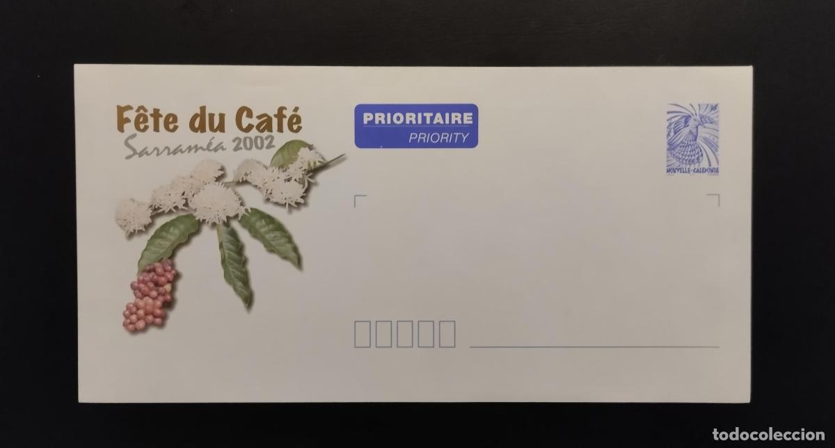 Sellos: Correo prioritario completo de Nueva Caledonia F&ecirc;te du Caf&eacute; Sarram&eacute;a 2002