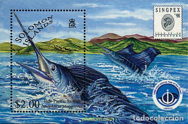Sellos: 45471 MNH SALOMON 1998 A&Ntilde;O DE LOS OCEANOS. SINGPEX 98. EXPOSICION FILATELICA INTERNACIONA