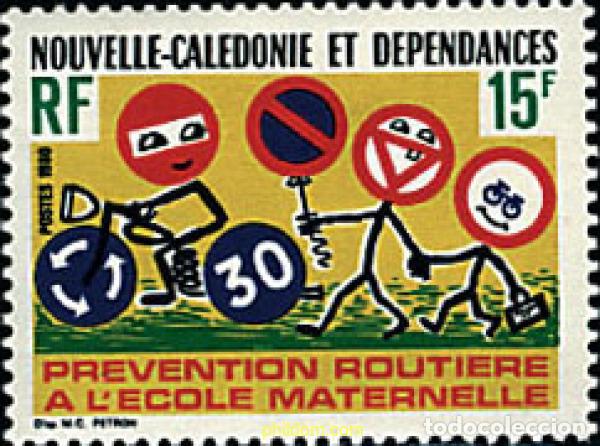 Sellos: 45374 MNH NUEVA CALEDONIA 1980 SEGURIDAD VIAL