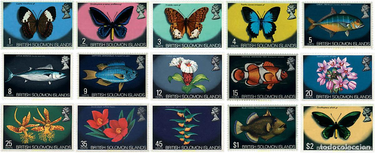 Sellos: 93127 MNH SALOMON 1972 FAUNA Y FLORA