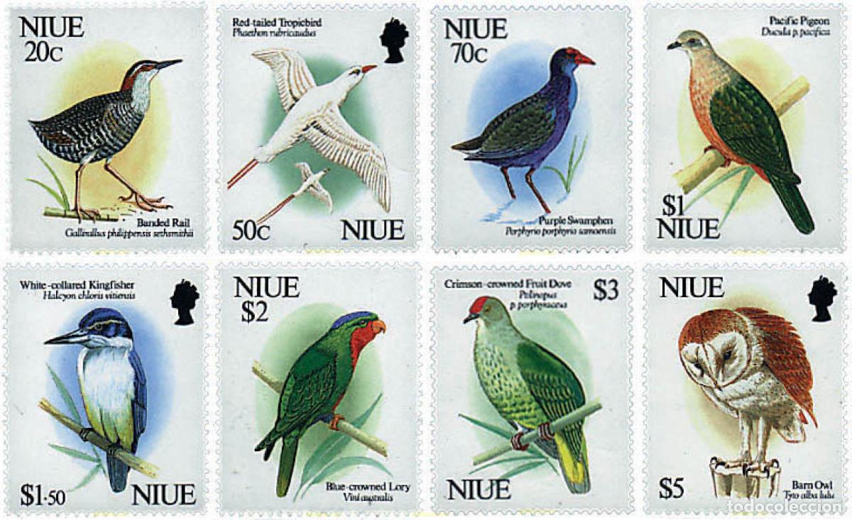 Sellos: 93439 MNH NIUE 1992 AVES