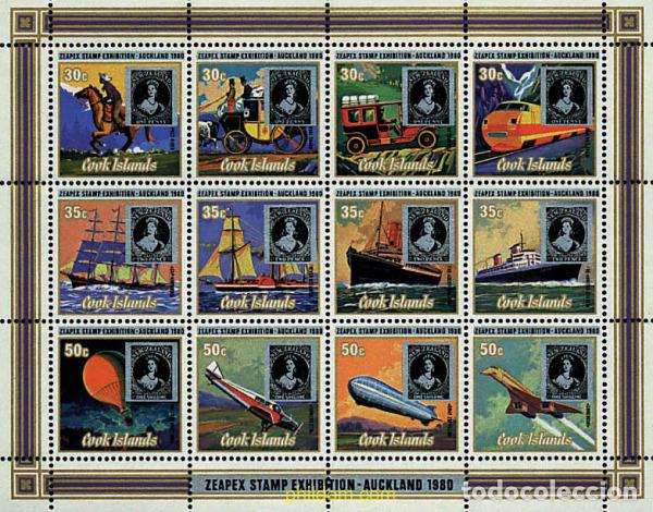 Sellos: 65648 MNH COOK Islas 1980 ZEAPEX 80. EXPOSICION FILATELICA INTERNACIONAL