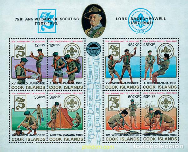 Sellos: 65693 MNH COOK Islas 1983 15 JAMBOREE MUNDIAL EN CANADA