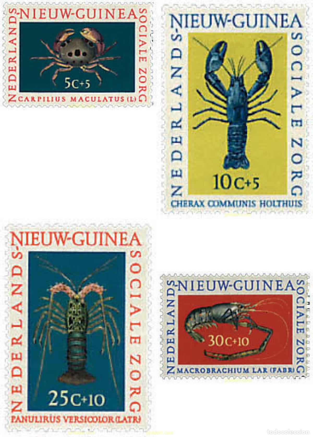 Sellos: 28425 MNH NUEVA GUINEA HOLANDESA 1962 CRUSTACEOS