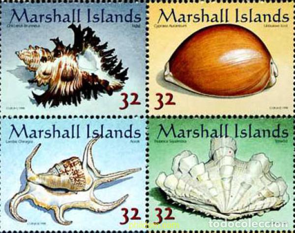Sellos: 6935 MNH MARSHALL Islas 1998 FAUNA. CONCHAS