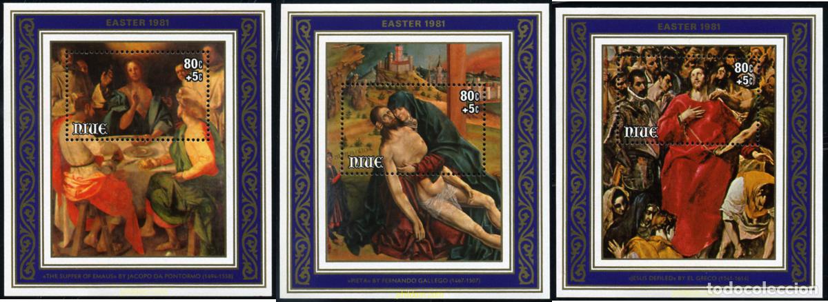 Sellos: 56568 MNH NIUE 1981 PASCUA - PINTURAS RELIGIOSAS DEL RENACIMIENTO.