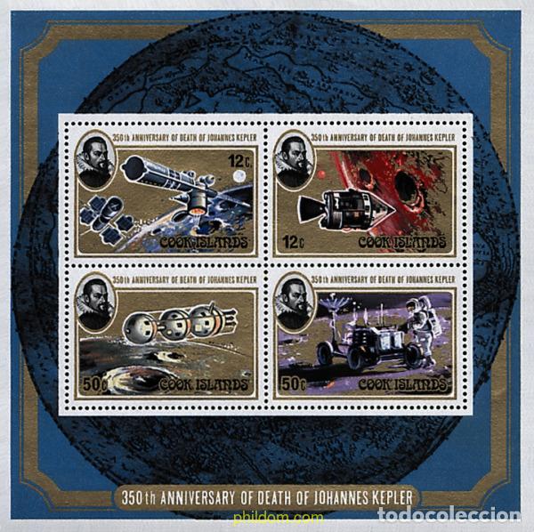 Sellos: 185125 MNH COOK Islas 1980 350 ANIVERSARIO DE LA MUERTE DE JOHANNES KEPLER