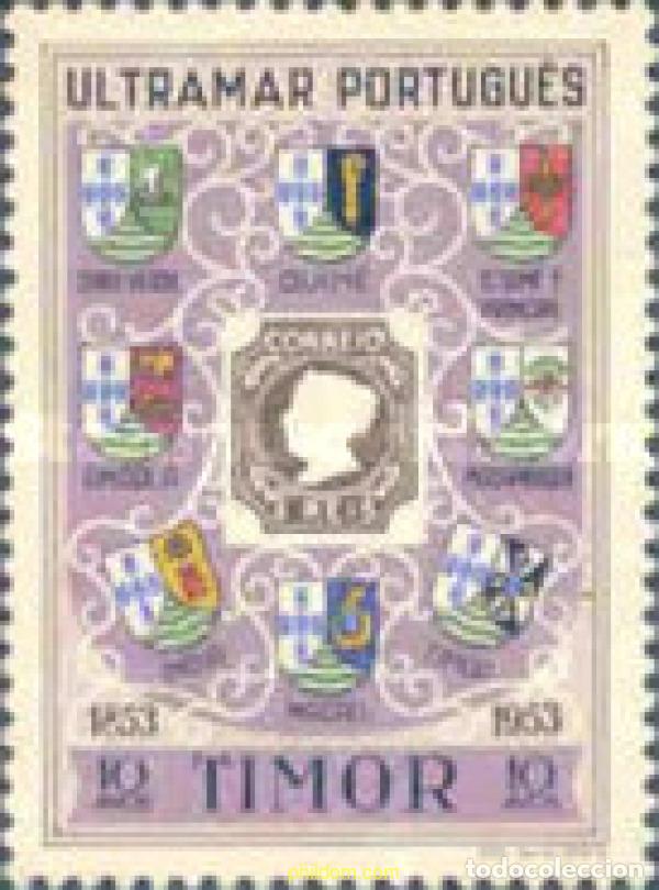 Sellos: 365489 MNH TIMOR 1953 100 ANIVERSARIO DEL SELLO PORTUGUES