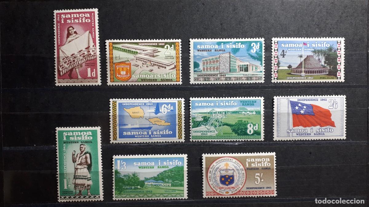 Sellos: SAMOA. A&Ntilde;O 1962. *. YVERT 164/73 - Foto 1