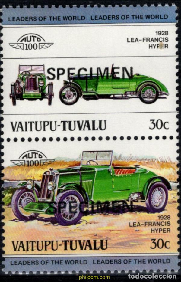 Sellos: 794008 MNH TUVALU. Vaitupu 1984 AUTOMOVILES