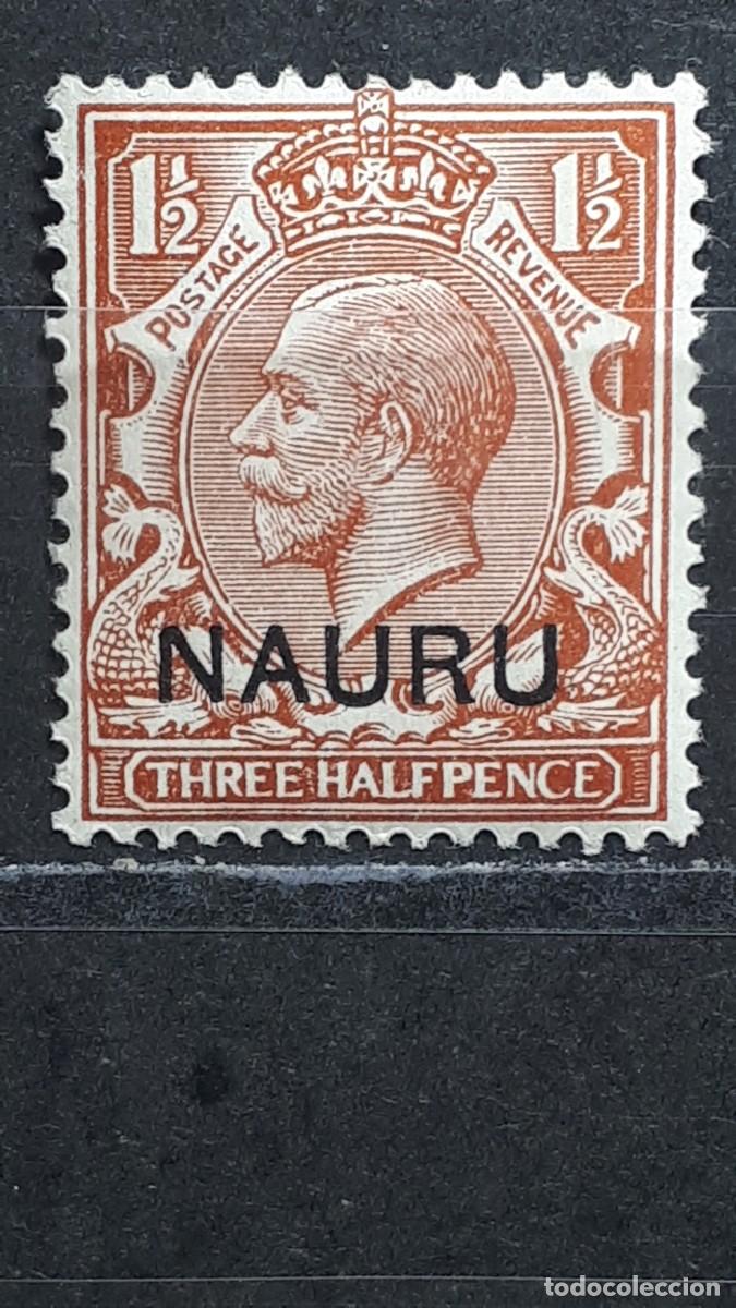 Sellos: NAURU. A&Ntilde;O 1916-23. *. YVERT 3