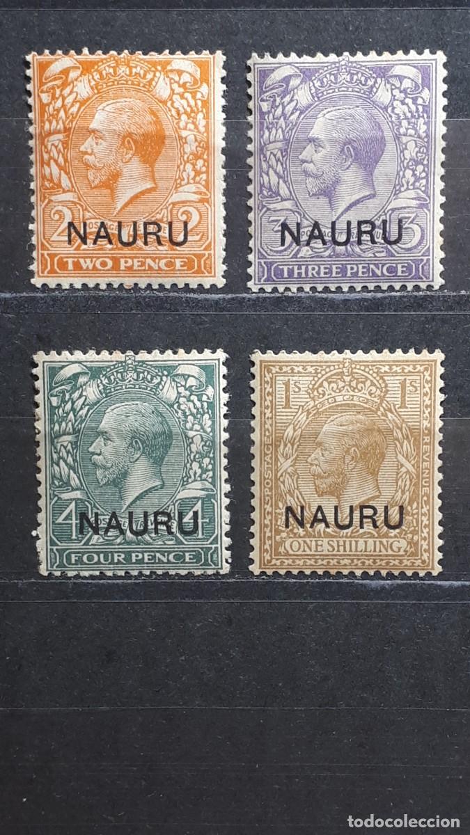 Sellos: NAURU. A&Ntilde;O 1913. *. YVERT 4, 6, 7, 11