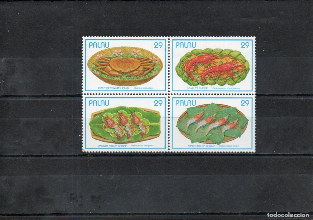 Sellos: PALAU. ALIMENTOS. CRUSTACEOS. - Foto 1