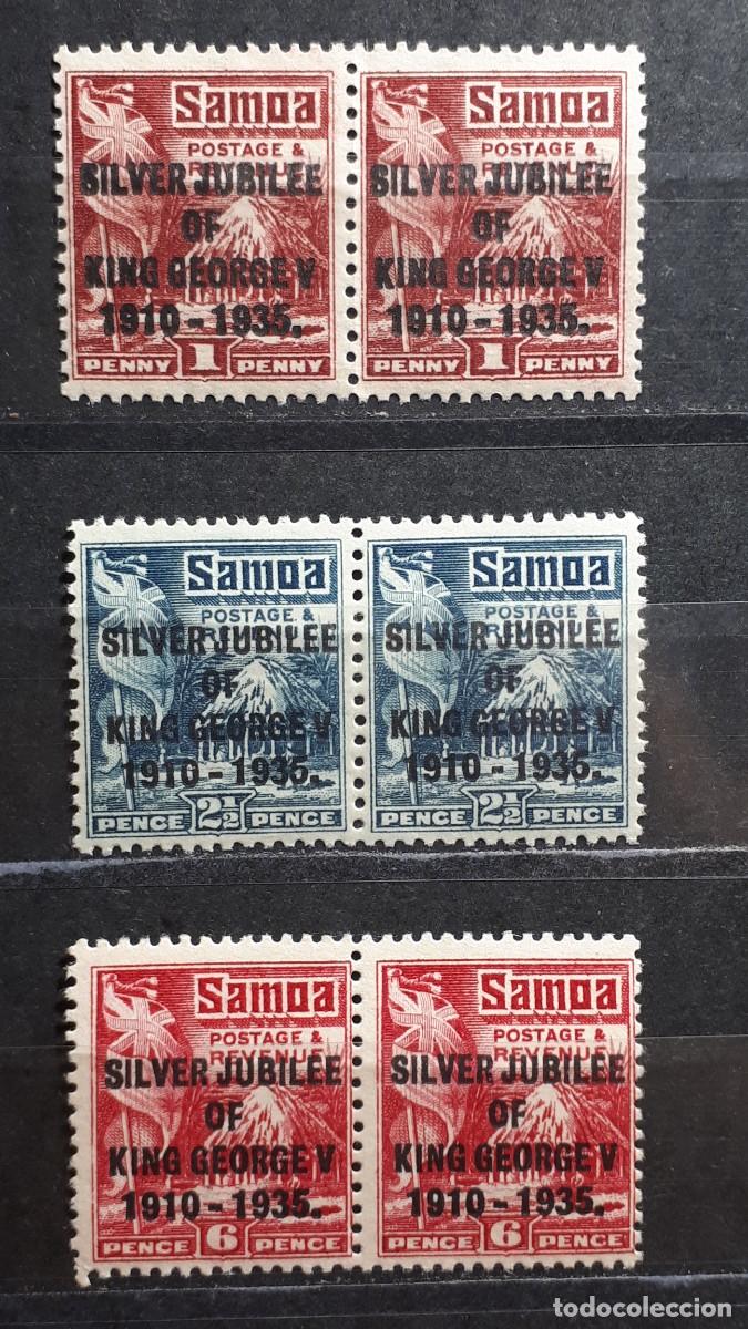 Sellos: SAMOA. A&Ntilde;O 1935. **. PAREJA. YVERT 118/20
